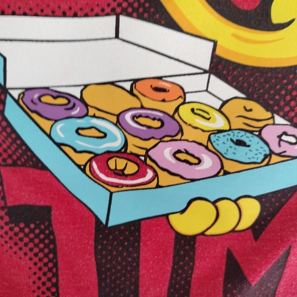 Cat & Jack Donut Time t-shirt boys youth XL (16)  yellow smiley face - Picture 6 of 7